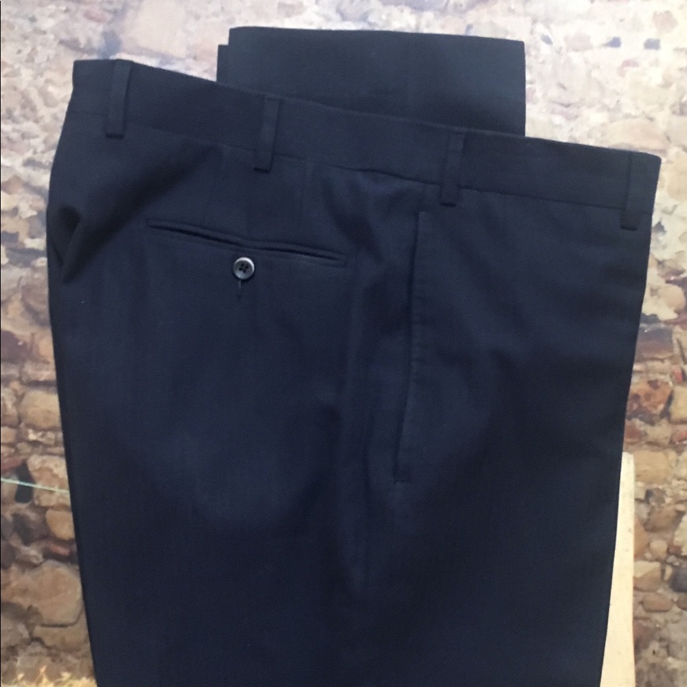 Boglioli Blue Flat Front Pants Size 36